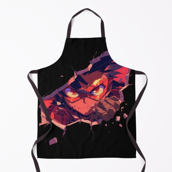 Item preview, Kamina Gurren Lagann Anime Bold Hero Red Glow Rubble Punch Peeking designed and sold by TorbenKuhano.