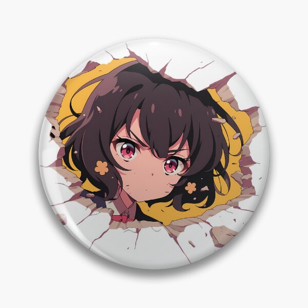 Item preview, Ai Mizuno Zombieland Saga Anime Chibi Kawaii Idol Zombie Blue Skin Peeking designed and sold by TorbenKuhano.