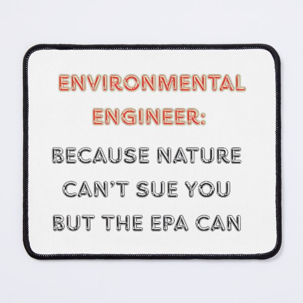 Item preview, Environmental Engineer Red Text White Bg Art designed and sold by RedOrBlueIts4U.