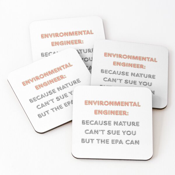 Item preview, Environmental Engineer Red Text White Bg Art designed and sold by RedOrBlueIts4U.