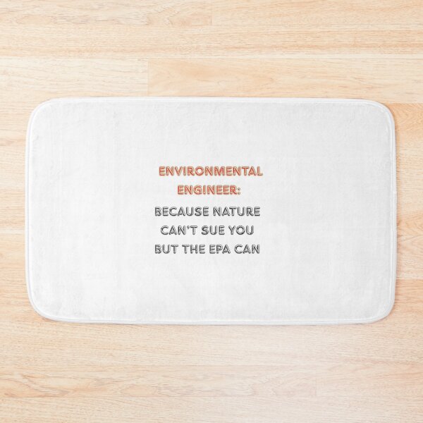 Item preview, Environmental Engineer Red Text White Bg Art designed and sold by RedOrBlueIts4U.