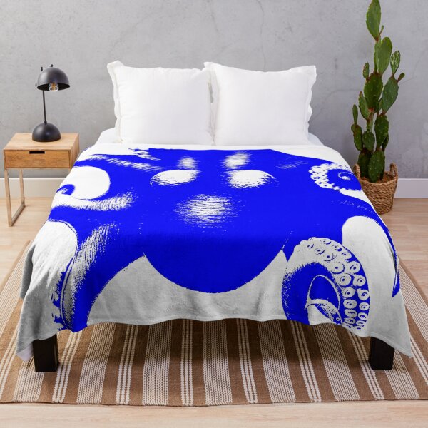 Item preview, Bright Blue Octopus Vintage  designed and sold by emmadezine.