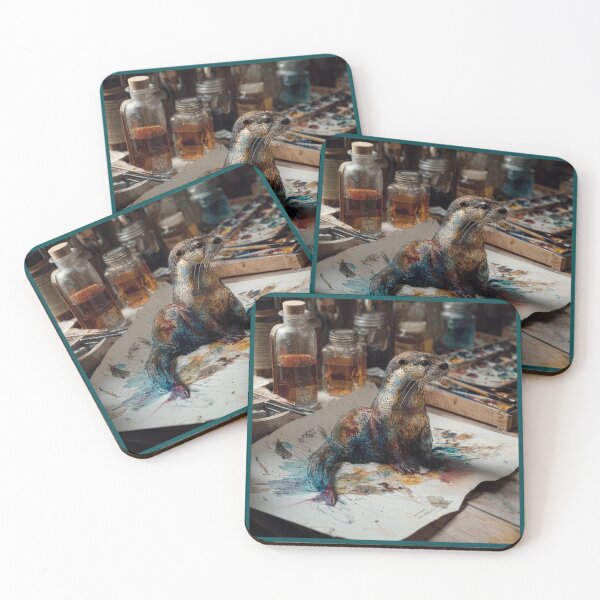 Item preview, Pen and Ink Otter Comes Alive on Artist's Desk designed and sold by Tridentulus.