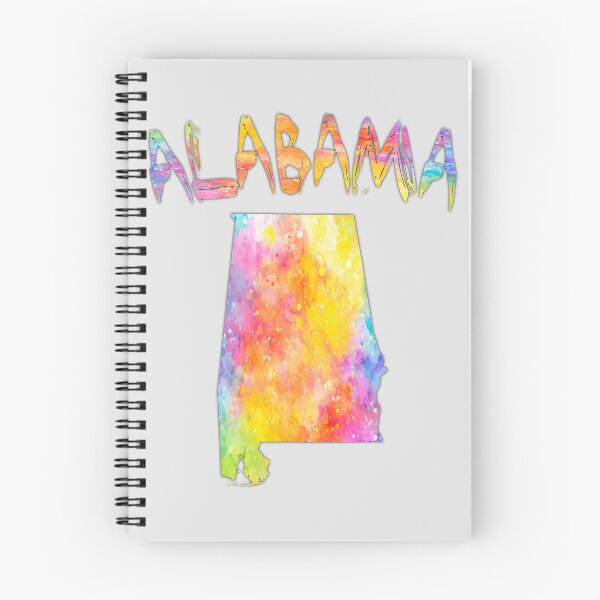 Item preview, Alabama State Map - Vibrant Abstract Watercolor Art designed and sold by mashmosh.