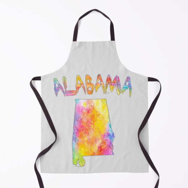 Item preview, Alabama State Map - Vibrant Abstract Watercolor Art designed and sold by mashmosh.