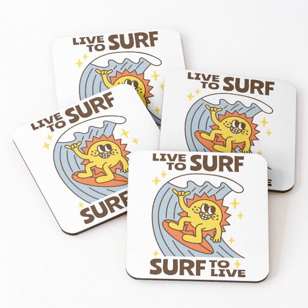 Item preview, Live to surf, surf to live. designed and sold by monkik.