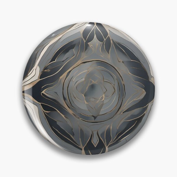 Item preview, Smoky Marble Rosette with Gold Veins designed and sold by Solara Meridian Studio.