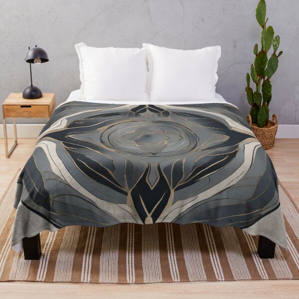 Item preview, Smoky Marble Rosette with Gold Veins designed and sold by Solara Meridian Studio.