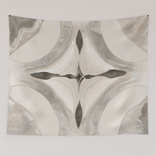 Item preview, Soft Marble Crossform Rosette Geometry designed and sold by Solara Meridian Studio.