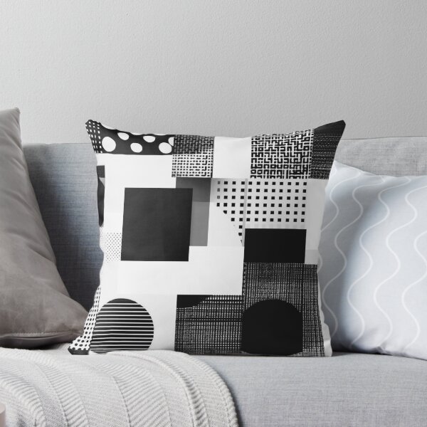 Item preview, Abstract Geometric Bauhaus Black and White Pattern designed and sold by Equinox-Ds.