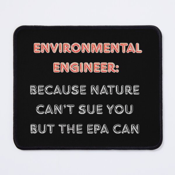 Item preview, Environmental Engineer Red Text Black Bg Art designed and sold by RedOrBlueIts4U.