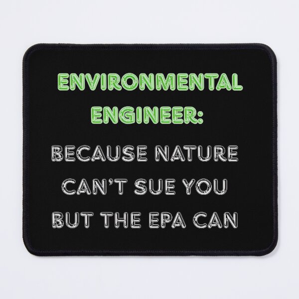 Item preview, Environmental Engineer Green Text Black Bg Art designed and sold by RedOrBlueIts4U.