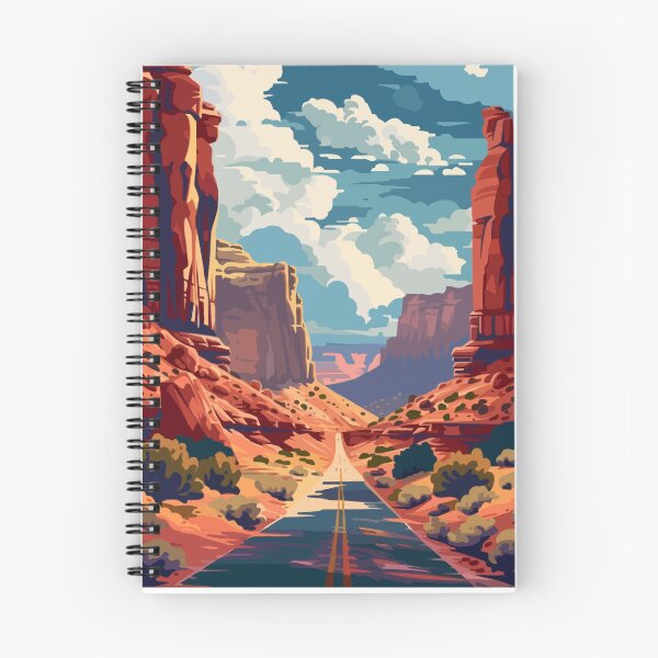 Item preview, Capitol Reef National Park Utah – Vintage Desert Highway Landscape Art designed and sold by GiftsCreek.