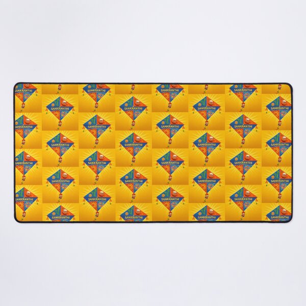 Item preview, Sankranthi Festival Kite Design /Pongal Pot Sugarcane Rangoli Yellow Kite Art designed and sold by mallikamaruthi.