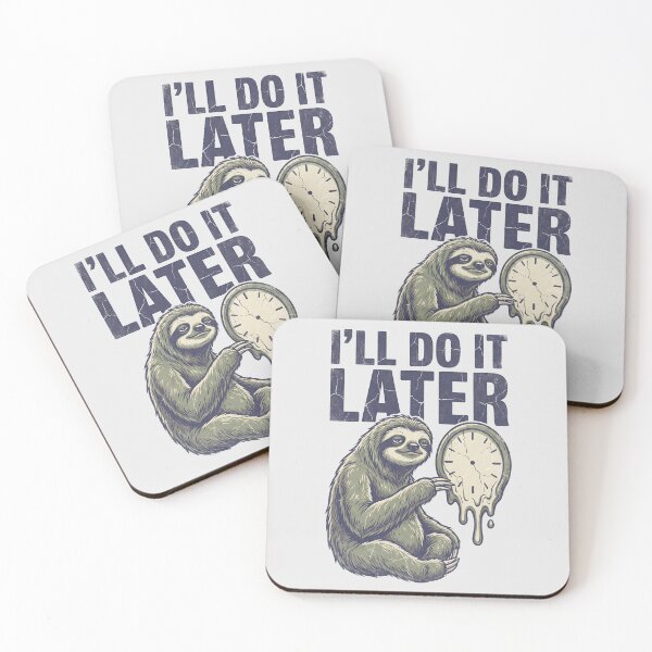 Item preview, The Persistence of Procrastination: A Sloth’s Dali Dream designed and sold by AwesomeBeyondLimits.