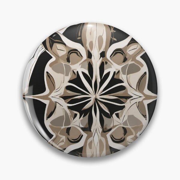 Item preview, Ivory and Black Architectural Rosette Frame designed and sold by Solara Meridian Studio.