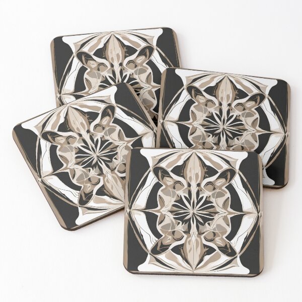 Item preview, Ivory and Black Architectural Rosette Frame designed and sold by Solara Meridian Studio.