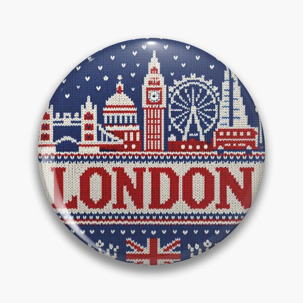 Item preview, London skyline, knitted picture designed and sold by Mauswohn.