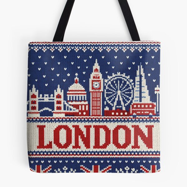 Item preview, London skyline, knitted picture designed and sold by Mauswohn.