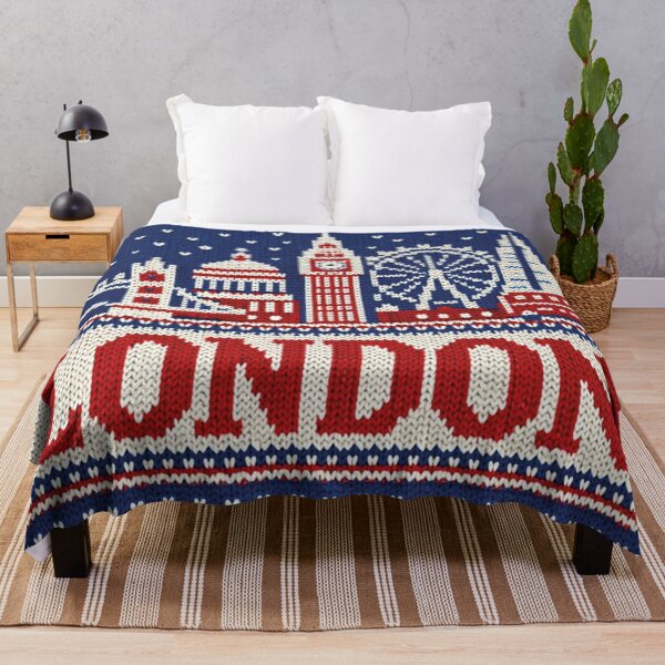 Item preview, London skyline, knitted picture designed and sold by Mauswohn.