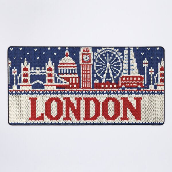 Item preview, London skyline, knitted picture designed and sold by Mauswohn.