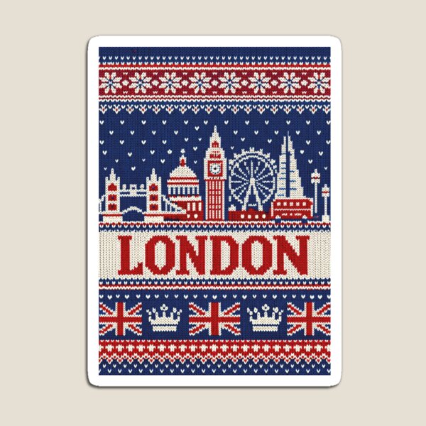 Item preview, London skyline, knitted picture designed and sold by Mauswohn.