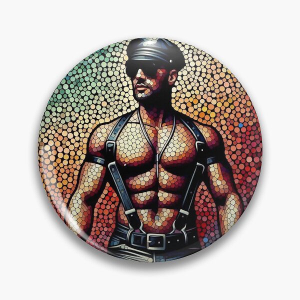Item preview, Gay Leather Bar Pride Neo Leather Berlin Pride Graphic Design designed and sold by ItsAKinkThing.