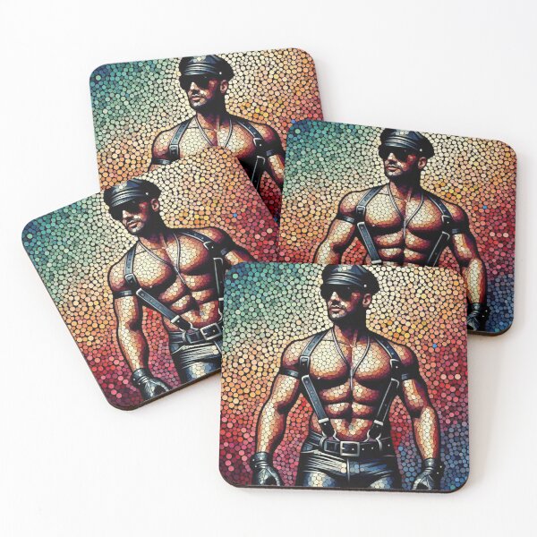 Item preview, Gay Leather Bar Pride Neo Leather Berlin Pride Graphic Design designed and sold by ItsAKinkThing.