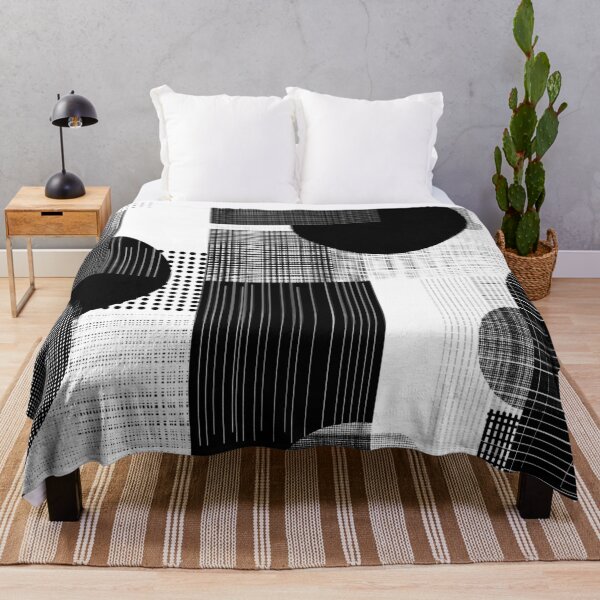 Item preview, Abstract Lines Geometric Black and White Pattern designed and sold by Equinox-Ds.