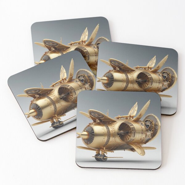 Item preview, Golden airplane designed and sold by Foks07.