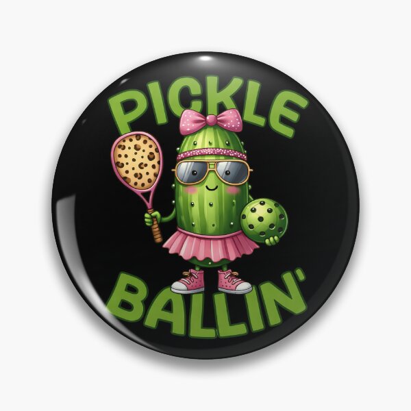 Item preview, Pickle Ballin’ – Funny Pickleball Character designed and sold by haitrieuic96.