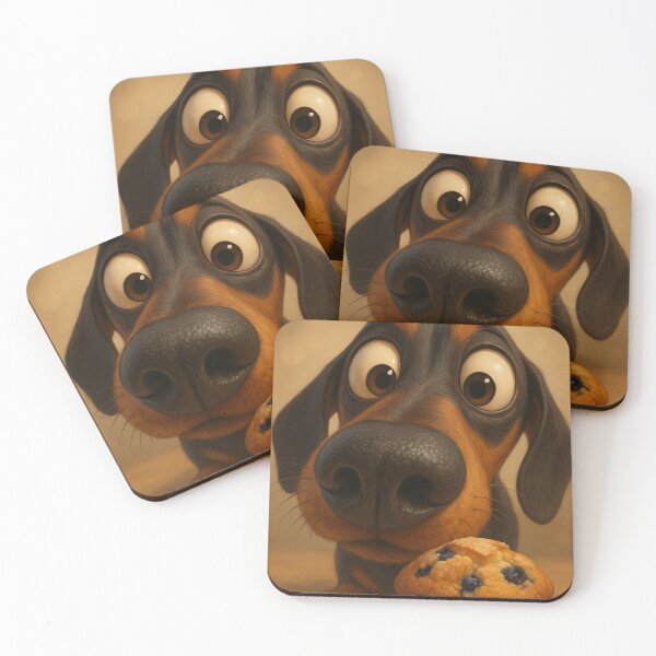 Item preview, Funny Dachshund and Muffin – Cute Sausage Dog designed and sold by Darlin8888.