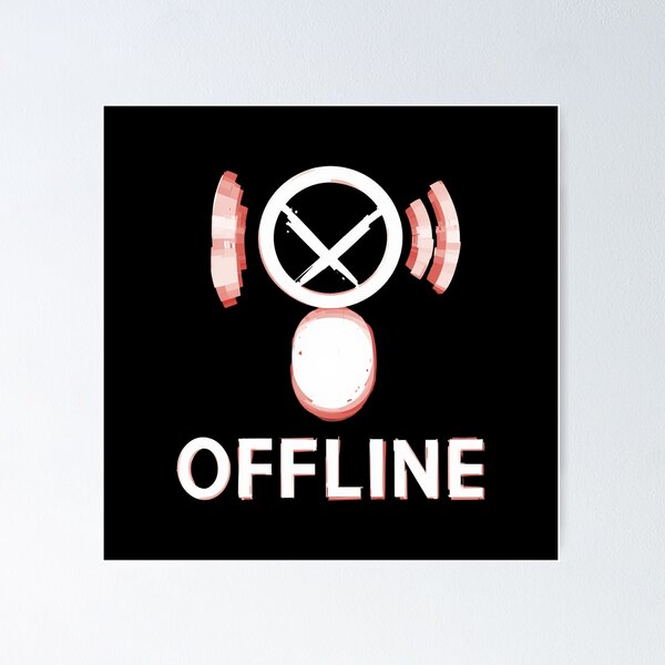 Item preview, I’m Offline – Bold Minimal Statement for Modern Minds designed and sold by PixelVibe782.