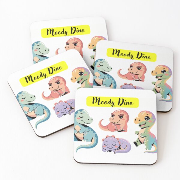 Item preview, Moody Dino Aesthetic Design – Cute Dinosaur Mood Art for Stickers, Posters & Home Decor designed and sold by wardrop24.