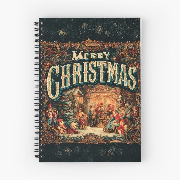 Artikelvorschau, Vintage Frohe Weihnachten Typografie Illustration entworfen und verkauft von alessionastro.