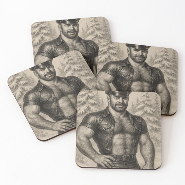 Item preview, 1940s Gay Leather Bear Berlin Winter Gay Leather Pride Graphic Design designed and sold by ItsAKinkThing.