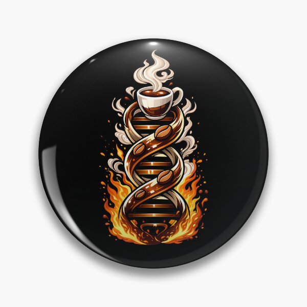 Item preview, Coffee DNA Double Helix Caffeine Molecule Art Roast designed and sold by ZuToMi.