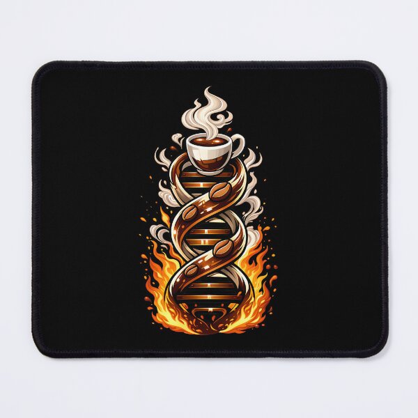 Item preview, Coffee DNA Double Helix Caffeine Molecule Art Roast designed and sold by ZuToMi.