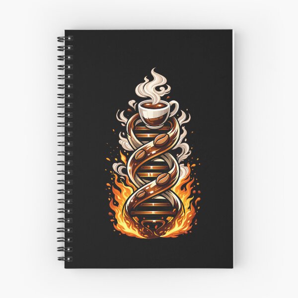 Item preview, Coffee DNA Double Helix Caffeine Molecule Art Roast designed and sold by ZuToMi.