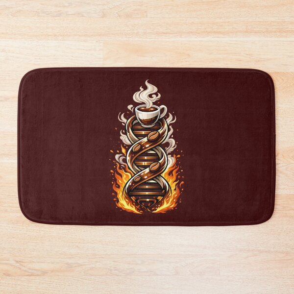 Item preview, Coffee DNA Double Helix Caffeine Molecule Art Roast designed and sold by ZuToMi.