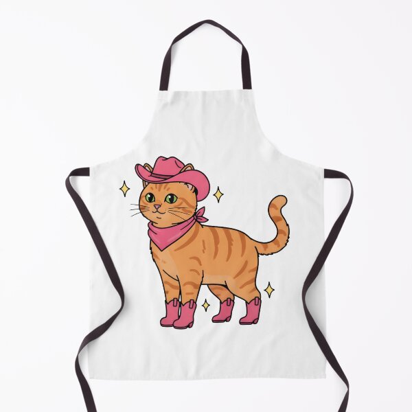 Item preview, Cowboy Cat in Pink Boots – Cute Western Cat Illustration designed and sold by Senkov.