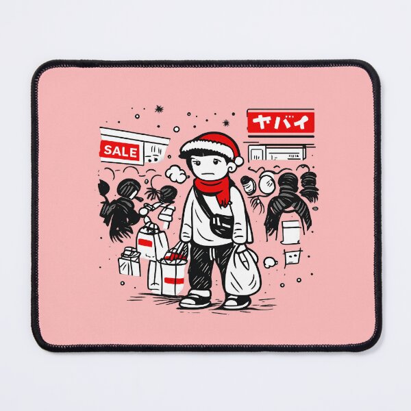 Item preview, Christmas Sale Chaos in Japan Japanese Doodle Illustration designed and sold by Drawian Studio.