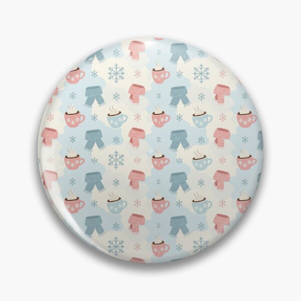 Item preview, Cozy Winter Pastel Pattern with Coffee and Snowflakes designed and sold by Fandom Universe.