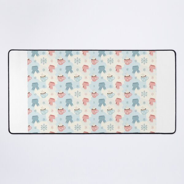 Item preview, Cozy Winter Pastel Pattern with Coffee and Snowflakes designed and sold by Fandom Universe.