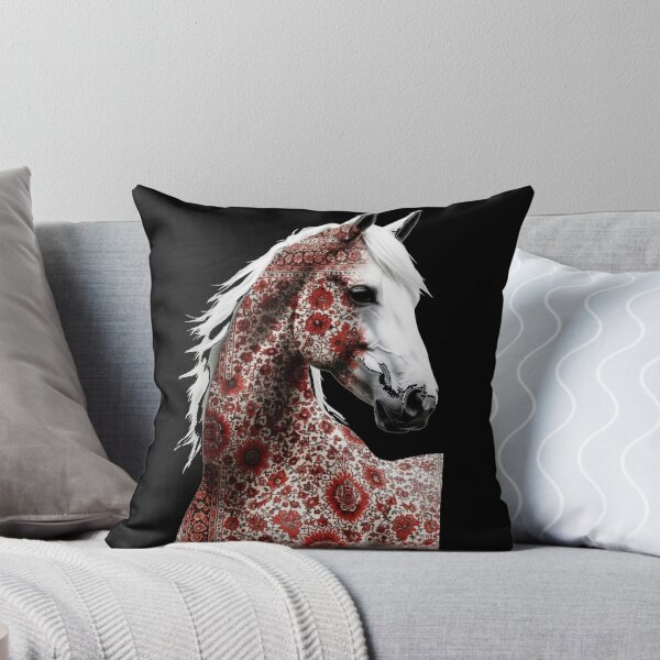 Item preview, Moroccan Rug Horse Equine Art Print designed and sold by designwiss.