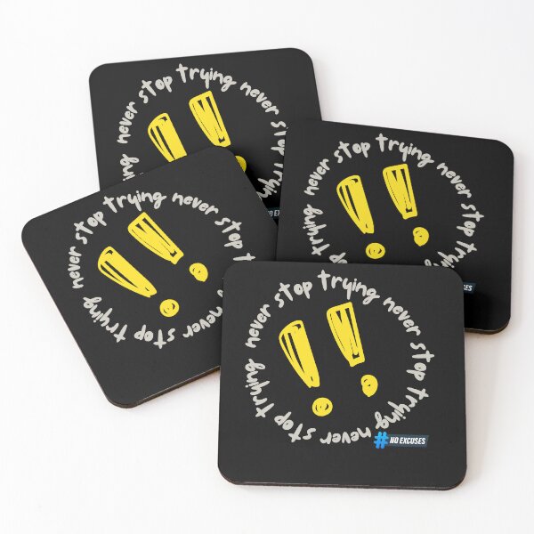 Item preview, NEVER STOP TRYING designed and sold by JI-PIXEL-PLACE.