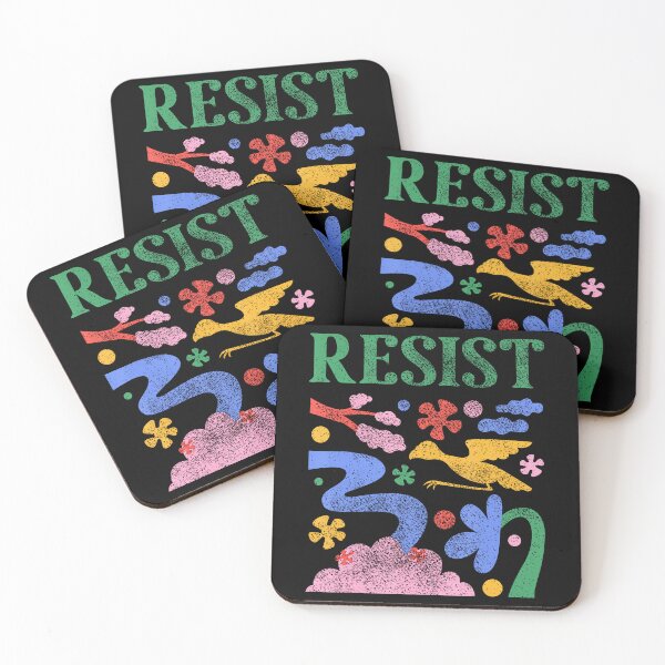 Item preview, Resist Colorful Protest Flowers designed and sold by ragillthiague.