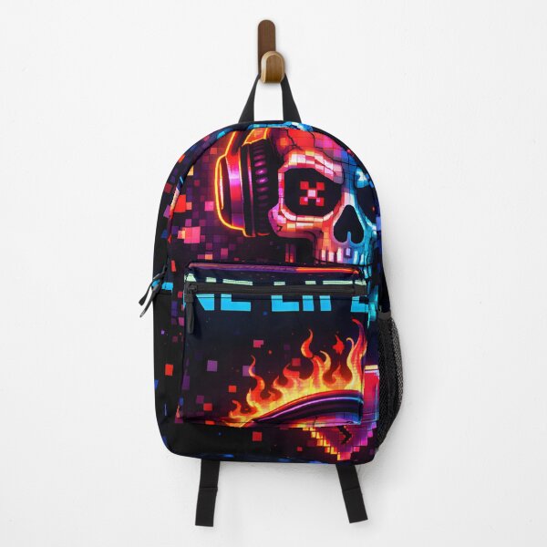 Item preview, No Save Point – One Life Only Neon Gamer Skull Design designed and sold by SoulenCify.