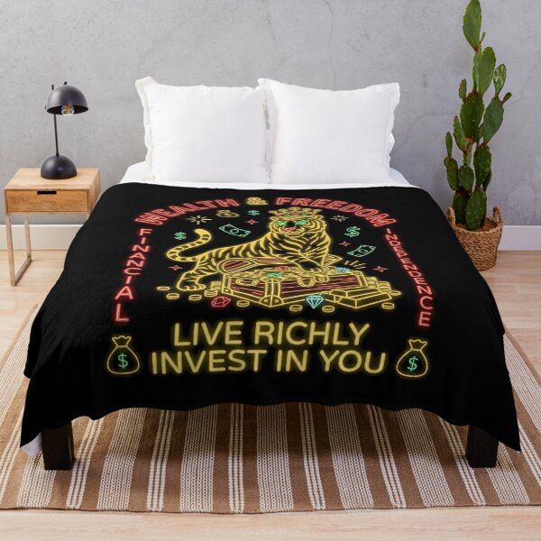 Item preview, Wealth And Freedom Neon Tiger King Financial Independence designed and sold by zzz888.