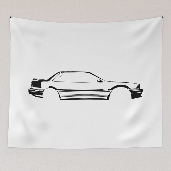 Item preview, Galant VR-4 (1992) Minimalist Car Silhouette (Black) designed and sold by FearnCreative.